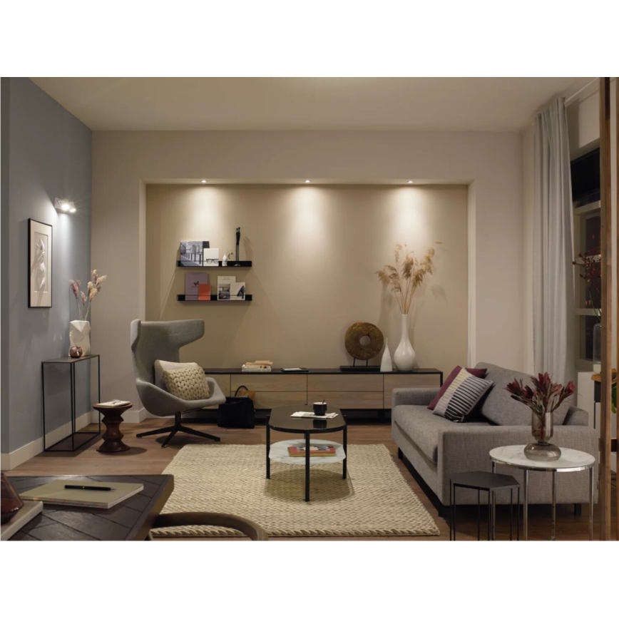 SADA 2x LED Stmívatelná žárovka Philips Hue WHITE AMBIANCE GU10/4,2W/230V  2200-6500K + dimmer switch