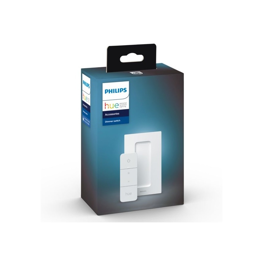 SADA 2x LED Stmívatelná žárovka Philips Hue WHITE AMBIANCE GU10/4,2W/230V  2200-6500K + dimmer switch
