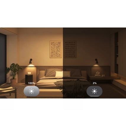 SADA 2x LED Stmívatelná žárovka Philips Hue WHITE AMBIANCE E27/6W/230V 1000-20000K