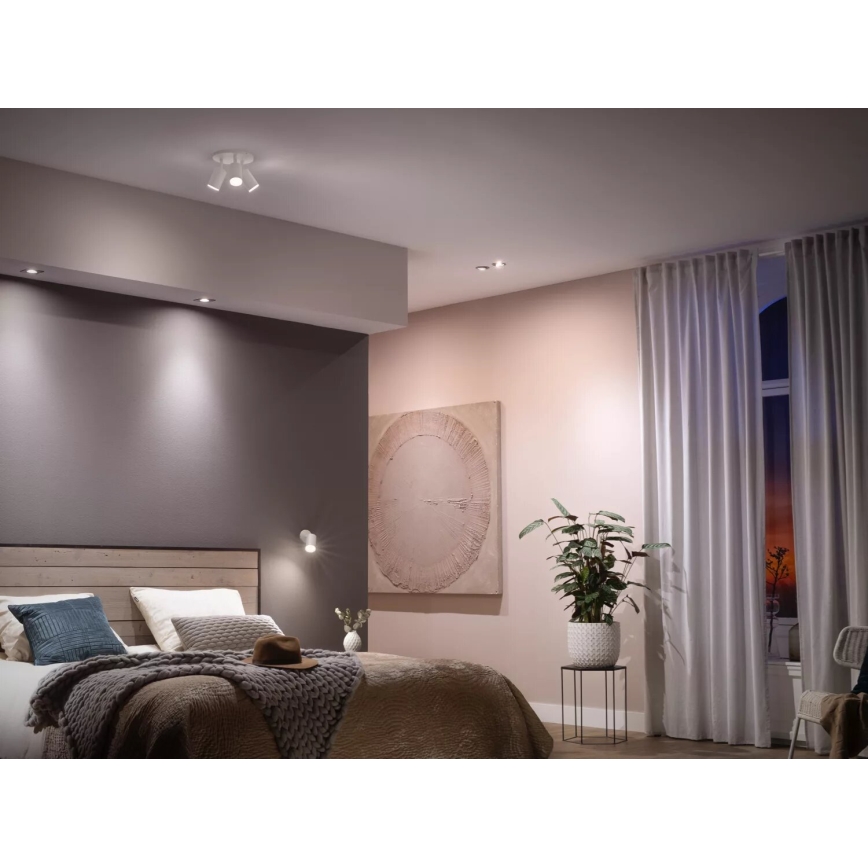 SADA 2x LED Stmívatelná žárovka Philips Hue WHITE AMBIANCE GU10/4,2W/230V 2200-6500K + Hue bridge