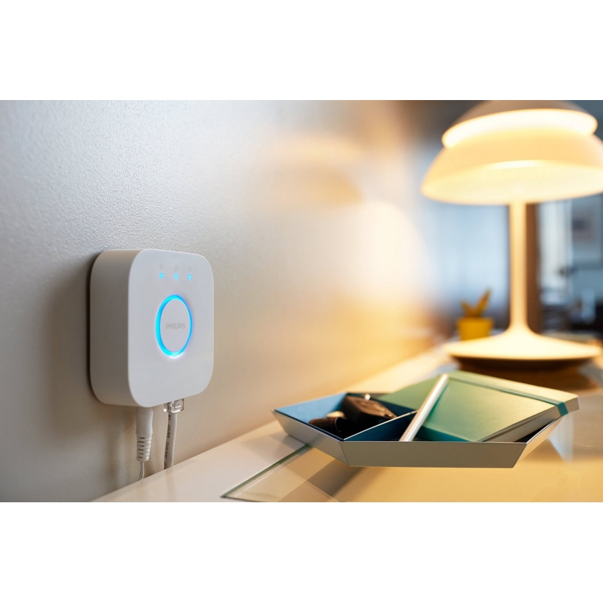 SADA 2x LED Stmívatelná žárovka Philips Hue WHITE AMBIANCE GU10/4,2W/230V 2200-6500K + Hue bridge