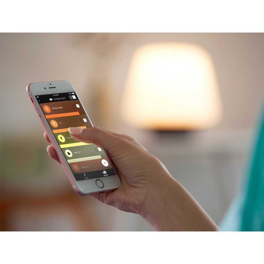 SADA 2x LED Stmívatelná žárovka Philips Hue WHITE AMBIANCE GU10/4,2W/230V 2200-6500K + Hue bridge