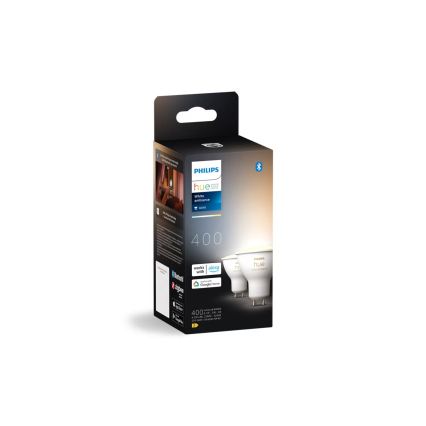 SADA 2x LED Stmívatelná žárovka Philips Hue WHITE AMBIANCE GU10/4,2W/230V 2200-6500K + Hue bridge