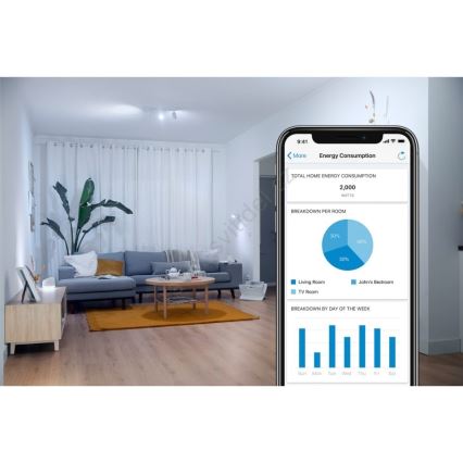 SADA 2x LED Stmívatelná žárovka A60 E27/8W/230V 2700-6500K CRI 90 Wi-Fi - WiZ