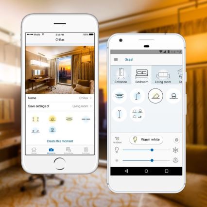 SADA 2x LED Stmívatelná žárovka A60 E27/9W/230V 2700K Wi-Fi + dálkové ovládání - WiZ