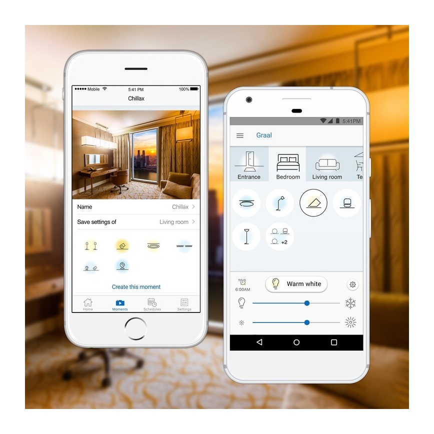 SADA 2x LED Stmívatelná žárovka A60 E27/9W/230V 2700K Wi-Fi + dálkové ovládání - WiZ