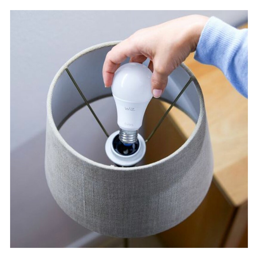 SADA 2x LED Stmívatelná žárovka A60 E27/9W/230V 2700K Wi-Fi + dálkové ovládání - WiZ