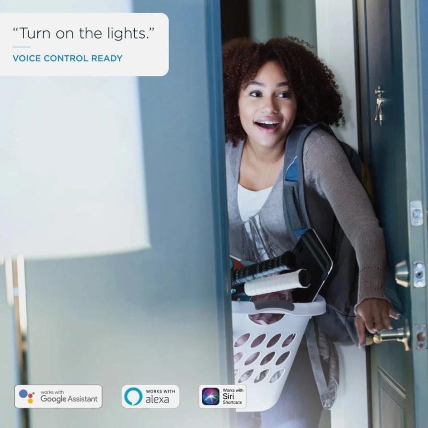 SADA 2x LED Stmívatelná žárovka A60 E27/9W/230V 2700K Wi-Fi + dálkové ovládání - WiZ