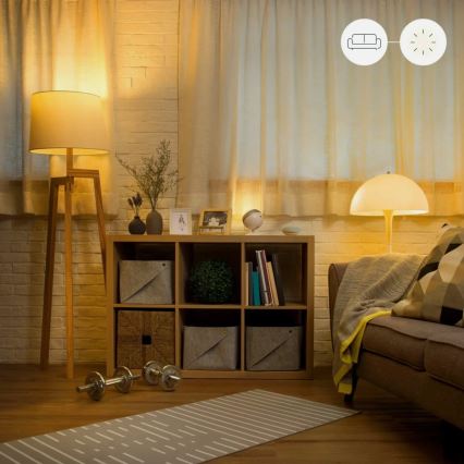 SADA 2x LED Stmívatelná žárovka A60 E27/9W/230V 2700K Wi-Fi + dálkové ovládání - WiZ