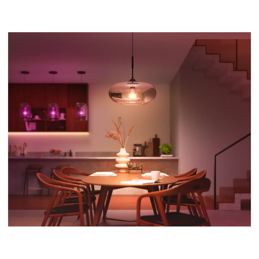 SADA 2x LED Stmívatelná žárovka Philips Hue WHITE AND COLOR AMBIANCE E27/8,1W/230V 1000-20000K