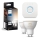 SADA 2x LED Stmívatelná žárovka Philips Hue WHITE AMBIANCE GU10/4,2W/230V 2200-6500K + Hue bridge