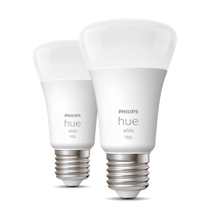 SADA 2x LED Stmívatelná žárovka Philips Hue WHITE E27/9,5W/230V 2700K