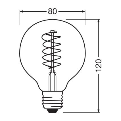 SADA 2x LED Stmívatelná žárovka VINTAGE FILAMENT E27/4,8W/230V 2200K - Osram