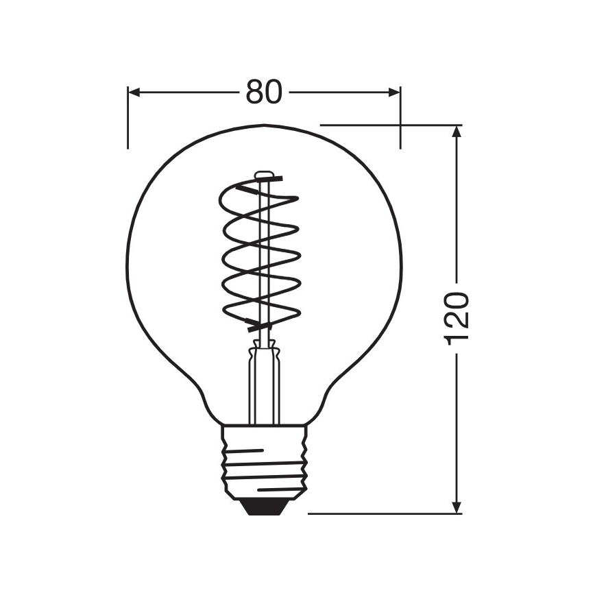SADA 2x LED Stmívatelná žárovka VINTAGE FILAMENT E27/4,8W/230V 2200K - Osram