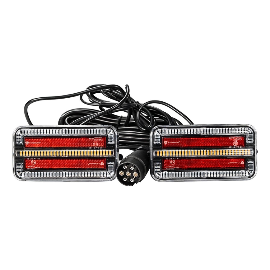 SADA 2x LED Světlo na přívěsný vozík s dynamickým blinkrem LED/12-24V IP65