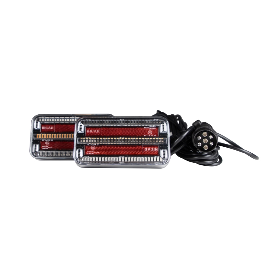 SADA 2x LED Světlo na přívěsný vozík s dynamickým blinkrem LED/12-24V IP65