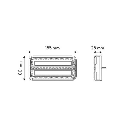 SADA 2x LED Světlo na přívěsný vozík s dynamickým blinkrem LED/12-24V IP65
