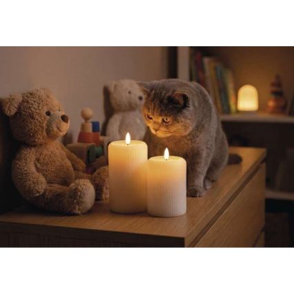 SADA 2x LED Svíčka LED/4xAA + dálkové ovládání