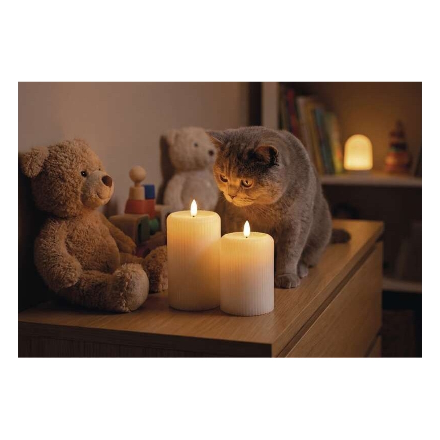 SADA 2x LED Svíčka LED/4xAA + dálkové ovládání