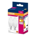 SADA 2x LED Žárovka B38 E14/7,5W/230V 3000K - Osram
