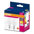 SADA 2x LED Žárovka P45 E14/7W/230V 3000K - Osram