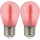 SADA 2x LED Žárovka PARTY E27/0,3W/36V červená