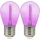 SADA 2x LED Žárovka PARTY E27/0,3W/36V fialová