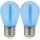 SADA 2x LED Žárovka PARTY E27/0,3W/36V modrá