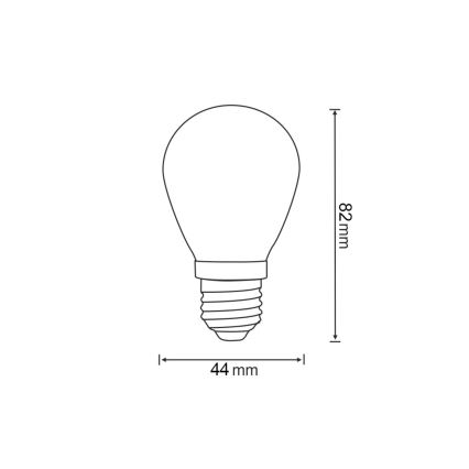 SADA 2x LED Žárovka PARTY E27/0,3W/36V žlutá