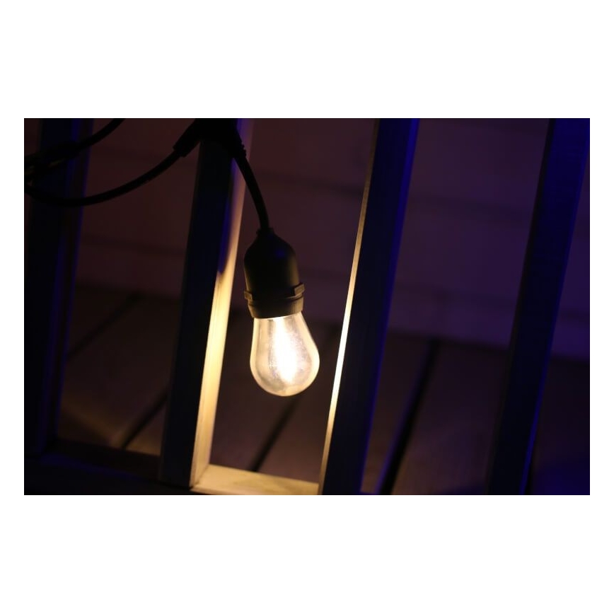 SADA 2x LED Žárovka PARTY E27/0,5W/36V 2200K