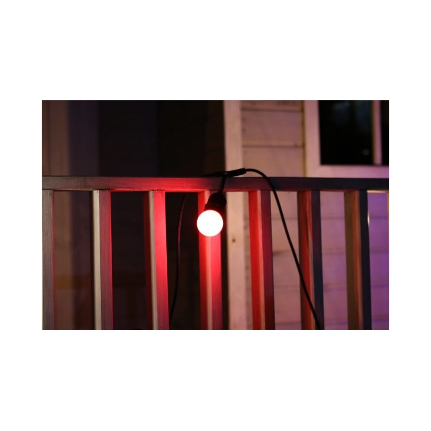 SADA 2x LED Žárovka PARTY E27/0,5W/36V červená 3000K