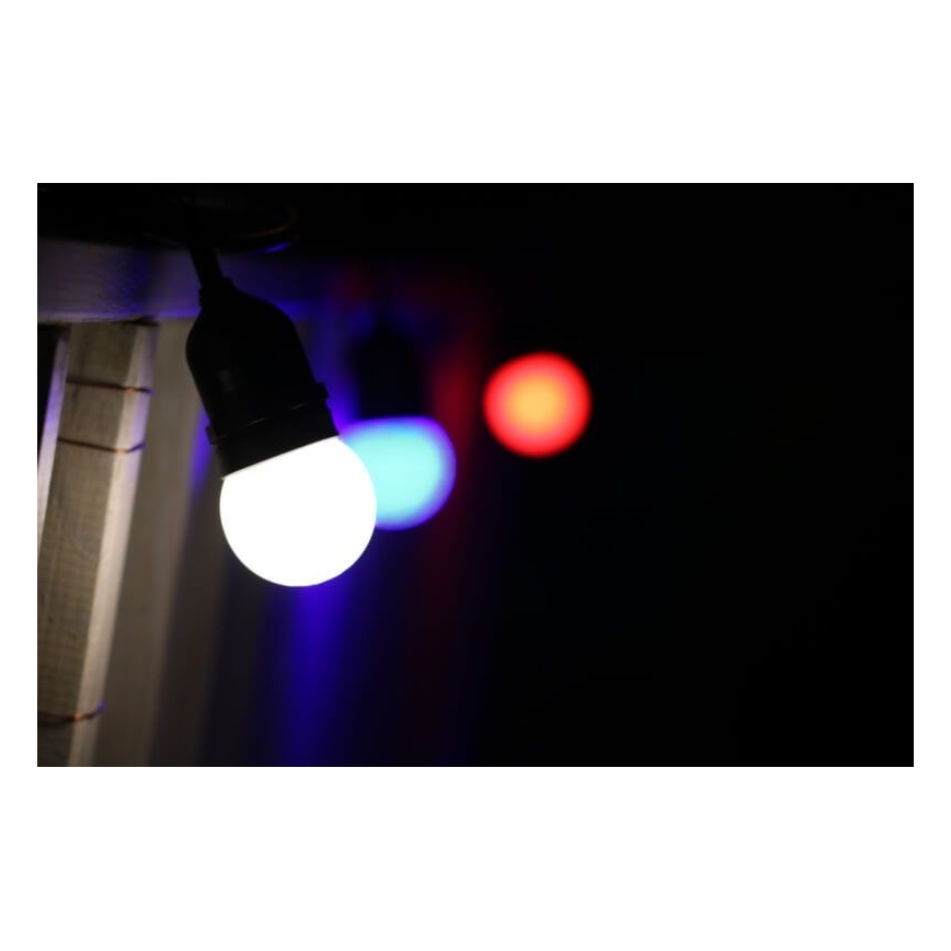 SADA 2x LED Žárovka PARTY E27/0,5W/36V modrá 3000K