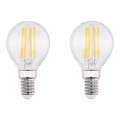 SADA 2x LED Žárovka VINTAGE E14/4W/230V 2700K - Globo 10589-2K