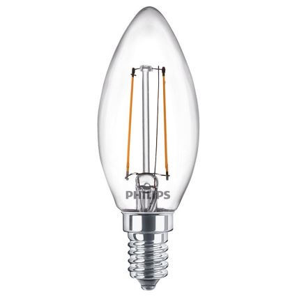 SADA 2x LED Žárovka VINTAGE Philips E14/2W/230V 2700K