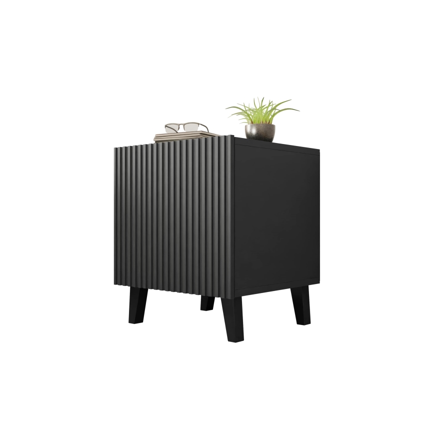 SADA 2x Noční stolek VAMOS 45x40 cm antracit