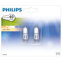 SADA 2x Průmyslová žárovka Philips ECOHALO G9/28W/230V 2800K