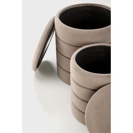 SADA 2x Taburet PAX pr. 33/40 cm taupe