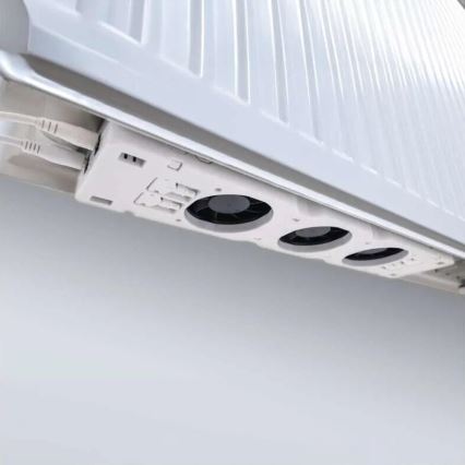 SADA 2x Ventilátor pod topení 5/230V bílá