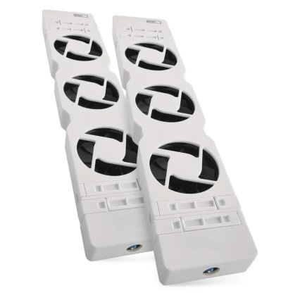 SADA 2x Ventilátor pod topení 5/230V bílá