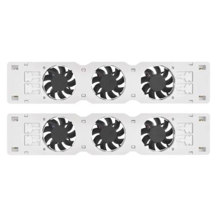 SADA 2x Ventilátor pod topení 5/230V bílá