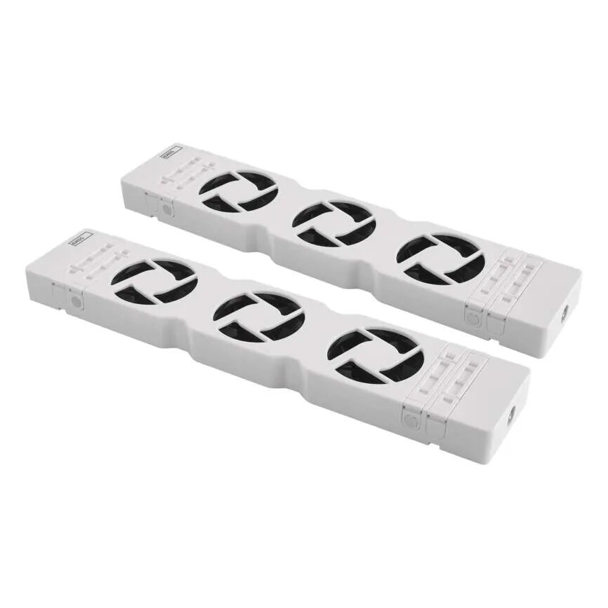 SADA 2x Ventilátor pod topení 5/230V bílá