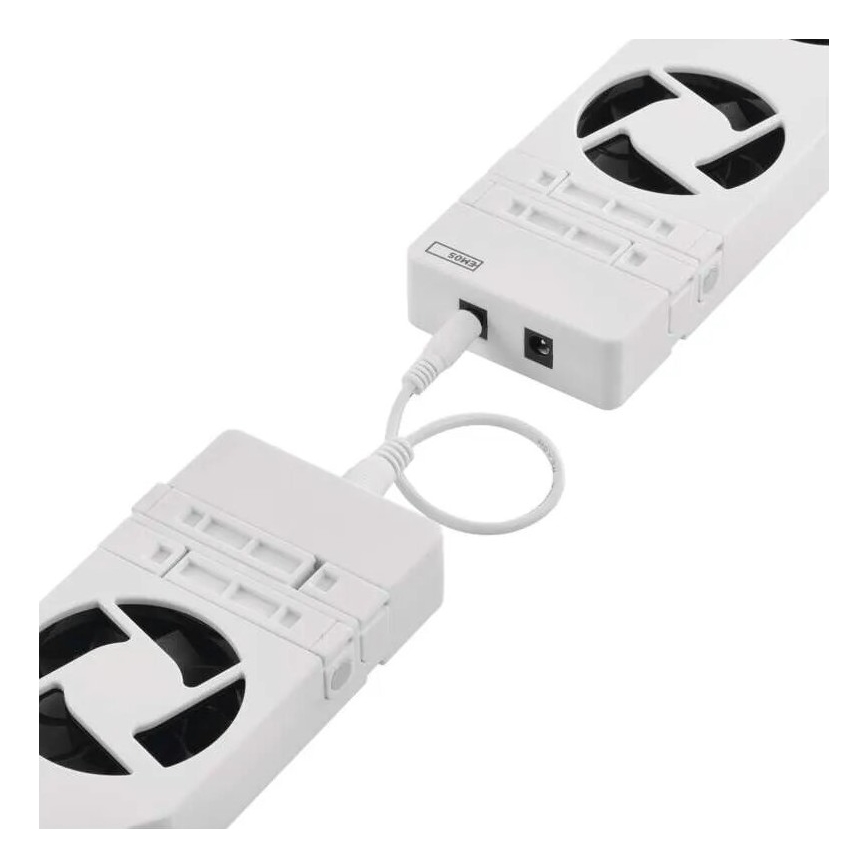 SADA 2x Ventilátor pod topení 5/230V bílá