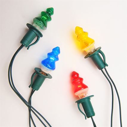 SADA 3 x Náhradní žárovka TREE E10/20V/0,1A barevná, Vyrobeno v ČR