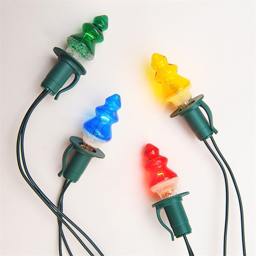 SADA 3 x Náhradní žárovka TREE E10/20V/0,1A barevná, Vyrobeno v ČR