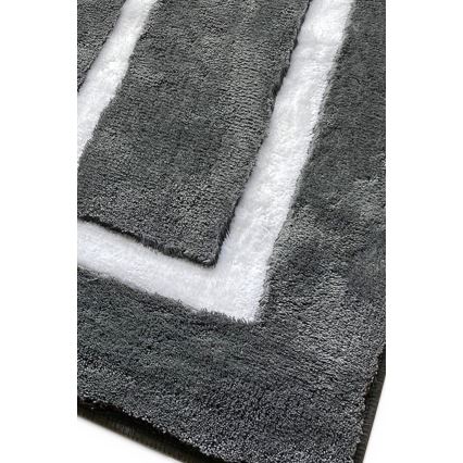 SADA 3x Koupelnová předložka 60/60/100 cm antracit