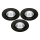 SADA 3x LED Koupelnové podhledové svítidlo LED/5,5W/230V 2700K IP65 černá