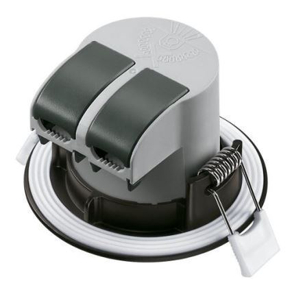 SADA 3x LED Koupelnové podhledové svítidlo LED/5,5W/230V 2700K IP65 černá