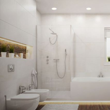 SADA 3x LED Koupelnové podhledové svítidlo LED/6W/230V 3000K IP44 bílá