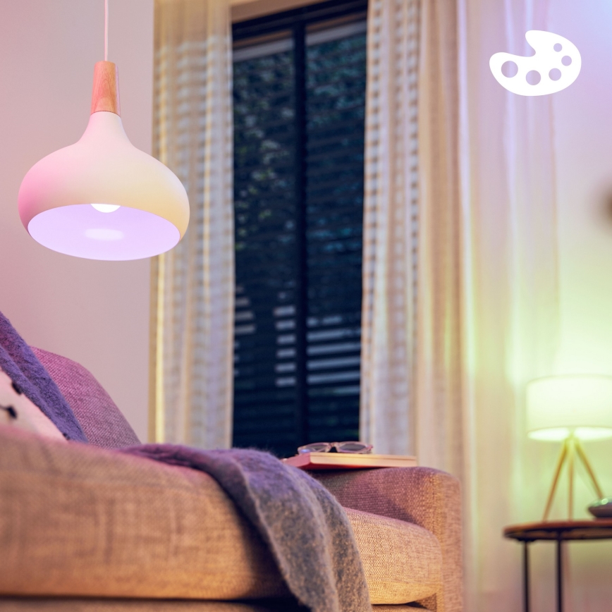 SADA 3x LED RGB Stmívatelná žárovka Philips SMART A60 E27/8,8W/230V 2200-6500K