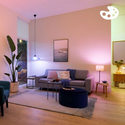 SADA 3x LED RGB Stmívatelná žárovka Philips SMART A60 E27/8,8W/230V 2200-6500K